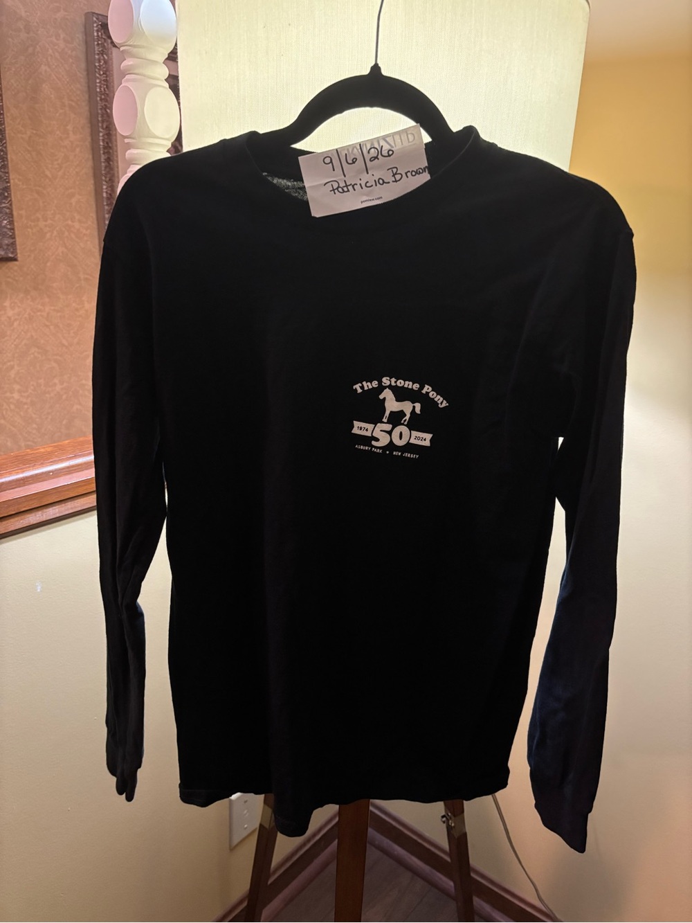 Stone Pony 50th Anniversary Long Sleeve Shirt - Black